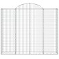 vidaXL Cesti Gabbioni ad Arco 5 pz 200x30x160/180 cm Ferro Zincato vidaXL Cesti Gabbioni ad Arco 5 pz 200x30x160/180 cm Ferro Zincato