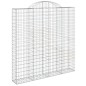 vidaXL Cesti Gabbioni ad Arco 7 pz 200x30x200/220 cm Ferro Zincato vidaXL Cesti Gabbioni ad Arco 7 pz 200x30x200/220 cm Ferro Zincato