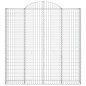 vidaXL Cesti Gabbioni ad Arco 7 pz 200x30x200/220 cm Ferro Zincato vidaXL Cesti Gabbioni ad Arco 7 pz 200x30x200/220 cm Ferro Zincato