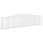 vidaXL Cesti Gabbioni ad Arco 5 pz 400x30x80/100 cm Ferro Zincato vidaXL Cesti Gabbioni ad Arco 5 pz 400x30x80/100 cm Ferro Zincato