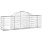 vidaXL Cesti Gabbioni ad Arco 5 pz 200x30x60/80 cm Ferro Zincato vidaXL Cesti Gabbioni ad Arco 5 pz 200x30x60/80 cm Ferro Zincato