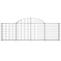 vidaXL Cesti Gabbioni ad Arco 5 pz 200x30x60/80 cm Ferro Zincato vidaXL Cesti Gabbioni ad Arco 5 pz 200x30x60/80 cm Ferro Zincato