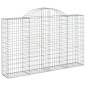 vidaXL Cesti Gabbioni ad Arco 8 pz 200x30x120/140 cm Ferro Zincato vidaXL Cesti Gabbioni ad Arco 8 pz 200x30x120/140 cm Ferro Zincato