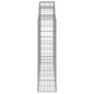 vidaXL Cesti Gabbioni ad Arco 8 pz 200x30x120/140 cm Ferro Zincato vidaXL Cesti Gabbioni ad Arco 8 pz 200x30x120/140 cm Ferro Zincato