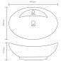 Lavabo Troppopieno Ovale Grigio Scuro Opaco 58,5x39cm Ceramica Lavabo Troppopieno Ovale Grigio Scuro Opaco 58,5x39cm Ceramica