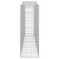 vidaXL Cesti Gabbioni ad Arco 6 pz 400x50x140/160 cm Ferro Zincato vidaXL Cesti Gabbioni ad Arco 6 pz 400x50x140/160 cm Ferro Zincato