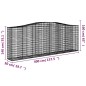vidaXL Cesti Gabbioni ad Arco 6 pz 400x50x140/160 cm Ferro Zincato vidaXL Cesti Gabbioni ad Arco 6 pz 400x50x140/160 cm Ferro Zincato