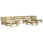 vidaXL Salotto da Giardino in Pallet con Cuscini Grigi 6 pz in Legno vidaXL Salotto da Giardino in Pallet con Cuscini Grigi 6 pz in Legno