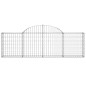 vidaXL Cesti Gabbioni ad Arco 6 pz 200x30x60/80 cm Ferro Zincato vidaXL Cesti Gabbioni ad Arco 6 pz 200x30x60/80 cm Ferro Zincato