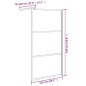 Parete Doccia Walk in 115x195 cm in Vetro Scuro ESG Nero Parete Doccia Walk in 115x195 cm in Vetro Scuro ESG Nero