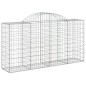 vidaXL Cesti Gabbioni ad Arco 25 pz 200x50x100/120 cm Ferro Zincato vidaXL Cesti Gabbioni ad Arco 25 pz 200x50x100/120 cm Ferro Zincato