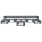 vidaXL Salotto da Giardino in Pallet con Cuscini Grigi 6 pz in Legno