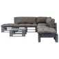 vidaXL Salotto da Giardino in Pallet con Cuscini Grigi 6 pz in Legno vidaXL Salotto da Giardino in Pallet con Cuscini Grigi 6 pz in Legno