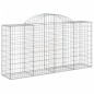 vidaXL Cesti Gabbioni ad Arco 3 pz 200x50x100/120 cm Ferro Zincato vidaXL Cesti Gabbioni ad Arco 3 pz 200x50x100/120 cm Ferro Zincato