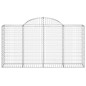 vidaXL Cesti Gabbioni ad Arco 3 pz 200x50x100/120 cm Ferro Zincato vidaXL Cesti Gabbioni ad Arco 3 pz 200x50x100/120 cm Ferro Zincato