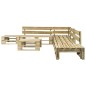 vidaXL Salotto da Giardino in Pallet con Cuscini Grigi 6 pz in Legno vidaXL Salotto da Giardino in Pallet con Cuscini Grigi 6 pz in Legno