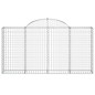 vidaXL Cesti Gabbioni ad Arco 20 pz 200x30x100/120 cm Ferro Zincato vidaXL Cesti Gabbioni ad Arco 20 pz 200x30x100/120 cm Ferro Zincato