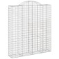 vidaXL Cesti Gabbioni ad Arco 7 pz 200x50x220/240 cm Ferro Zincato vidaXL Cesti Gabbioni ad Arco 7 pz 200x50x220/240 cm Ferro Zincato