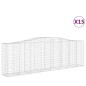 vidaXL Cesti Gabbioni ad Arco 15 pz 400x50x120/140 cm Ferro Zincato vidaXL Cesti Gabbioni ad Arco 15 pz 400x50x120/140 cm Ferro Zincato