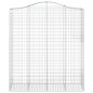 vidaXL Cesti Gabbioni ad Arco 11 pz 200x50x220/240 cm Ferro Zincato vidaXL Cesti Gabbioni ad Arco 11 pz 200x50x220/240 cm Ferro Zincato