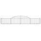 vidaXL Cesti Gabbioni ad Arco 4 pz 300x30x40/60 cm Ferro Zincato vidaXL Cesti Gabbioni ad Arco 4 pz 300x30x40/60 cm Ferro Zincato