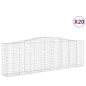 vidaXL Cesti Gabbioni ad Arco 20 pz 400x50x120/140 cm Ferro Zincato vidaXL Cesti Gabbioni ad Arco 20 pz 400x50x120/140 cm Ferro Zincato