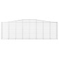 vidaXL Cesti Gabbioni ad Arco 20 pz 400x50x120/140 cm Ferro Zincato vidaXL Cesti Gabbioni ad Arco 20 pz 400x50x120/140 cm Ferro Zincato
