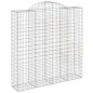 vidaXL Cesti Gabbioni ad Arco 6 pz 200x50x200/220 cm Ferro Zincato vidaXL Cesti Gabbioni ad Arco 6 pz 200x50x200/220 cm Ferro Zincato