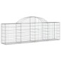 vidaXL Cesti Gabbioni ad Arco 13 pz 200x30x60/80 cm Ferro Zincato vidaXL Cesti Gabbioni ad Arco 13 pz 200x30x60/80 cm Ferro Zincato