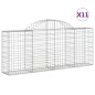 vidaXL Cesti Gabbioni ad Arco 11 pz 200x30x80/100 cm Ferro Zincato vidaXL Cesti Gabbioni ad Arco 11 pz 200x30x80/100 cm Ferro Zincato