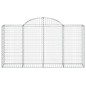 vidaXL Cesti Gabbioni ad Arco 6 pz 200x50x100/120 cm Ferro Zincato vidaXL Cesti Gabbioni ad Arco 6 pz 200x50x100/120 cm Ferro Zincato