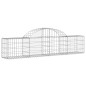 vidaXL Cesti Gabbioni ad Arco 3 pz 200x30x40/60 cm Ferro Zincato vidaXL Cesti Gabbioni ad Arco 3 pz 200x30x40/60 cm Ferro Zincato
