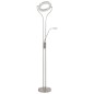 vidaXL Lampada a Stelo 18 W Argento 180 cm Dimmerabile vidaXL Lampada a Stelo 18 W Argento 180 cm Dimmerabile