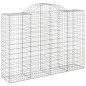 vidaXL Cesti Gabbioni ad Arco 13 pz 200x50x140/160 cm Ferro Zincato vidaXL Cesti Gabbioni ad Arco 13 pz 200x50x140/160 cm Ferro Zincato