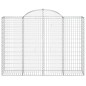 vidaXL Cesti Gabbioni ad Arco 2 pz 200x50x140/160 cm Ferro Zincato vidaXL Cesti Gabbioni ad Arco 2 pz 200x50x140/160 cm Ferro Zincato