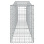 vidaXL Cesti Gabbioni ad Arco 4 pz 400x50x80/100 cm Ferro Zincato vidaXL Cesti Gabbioni ad Arco 4 pz 400x50x80/100 cm Ferro Zincato