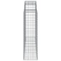 vidaXL Cesti Gabbioni ad Arco 3 pz 200x50x140/160 cm Ferro Zincato vidaXL Cesti Gabbioni ad Arco 3 pz 200x50x140/160 cm Ferro Zincato