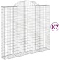 vidaXL Cesti Gabbioni ad Arco 7 pz 200x50x180/200 cm Ferro Zincato vidaXL Cesti Gabbioni ad Arco 7 pz 200x50x180/200 cm Ferro Zincato