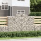 vidaXL Cesti Gabbioni ad Arco 18 pz 200x50x140/160 cm Ferro Zincato vidaXL Cesti Gabbioni ad Arco 18 pz 200x50x140/160 cm Ferro Zincato