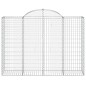 vidaXL Cesti Gabbioni ad Arco 18 pz 200x50x140/160 cm Ferro Zincato vidaXL Cesti Gabbioni ad Arco 18 pz 200x50x140/160 cm Ferro Zincato