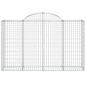 vidaXL Cesti Gabbioni ad Arco 18 pz 200x50x120/140 cm Ferro Zincato vidaXL Cesti Gabbioni ad Arco 18 pz 200x50x120/140 cm Ferro Zincato