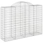vidaXL Cesti Gabbioni ad Arco 5 pz 200x50x140/160 cm Ferro Zincato vidaXL Cesti Gabbioni ad Arco 5 pz 200x50x140/160 cm Ferro Zincato