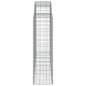 vidaXL Cesti Gabbioni ad Arco 5 pz 200x50x140/160 cm Ferro Zincato vidaXL Cesti Gabbioni ad Arco 5 pz 200x50x140/160 cm Ferro Zincato