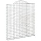 vidaXL Cesti Gabbioni ad Arco 5 pz 200x30x220/240 cm Ferro Zincato vidaXL Cesti Gabbioni ad Arco 5 pz 200x30x220/240 cm Ferro Zincato