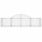 vidaXL Cesti Gabbioni ad Arco 6 pz 200x50x40/60 cm Ferro Zincato vidaXL Cesti Gabbioni ad Arco 6 pz 200x50x40/60 cm Ferro Zincato