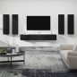 vidaXL Set Mobili Porta TV 6 pz Nero in Legno Multistrato vidaXL Set Mobili Porta TV 6 pz Nero in Legno Multistrato
