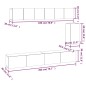 vidaXL Set Mobili Porta TV 6 pz Nero in Legno Multistrato vidaXL Set Mobili Porta TV 6 pz Nero in Legno Multistrato
