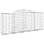 vidaXL Cesti Gabbioni ad Arco 9 pz 300x30x120/140 cm Ferro Zincato vidaXL Cesti Gabbioni ad Arco 9 pz 300x30x120/140 cm Ferro Zincato