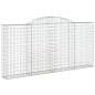 vidaXL Cesti Gabbioni ad Arco 9 pz 300x30x140/160 cm Ferro Zincato vidaXL Cesti Gabbioni ad Arco 9 pz 300x30x140/160 cm Ferro Zincato