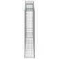 vidaXL Cesti Gabbioni ad Arco 9 pz 300x30x140/160 cm Ferro Zincato vidaXL Cesti Gabbioni ad Arco 9 pz 300x30x140/160 cm Ferro Zincato
